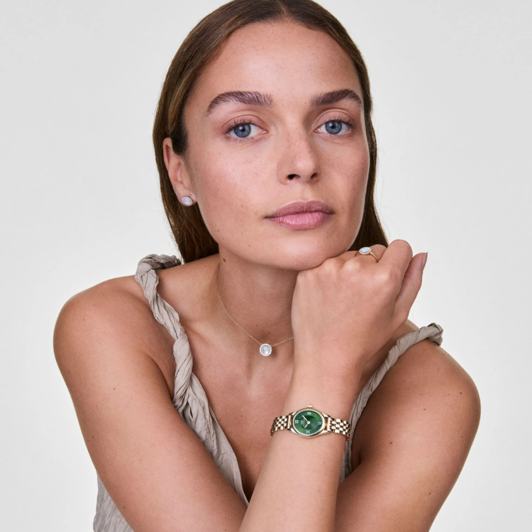 DANIEL WELLINGTON Ophelia Mini Emerald Gold 