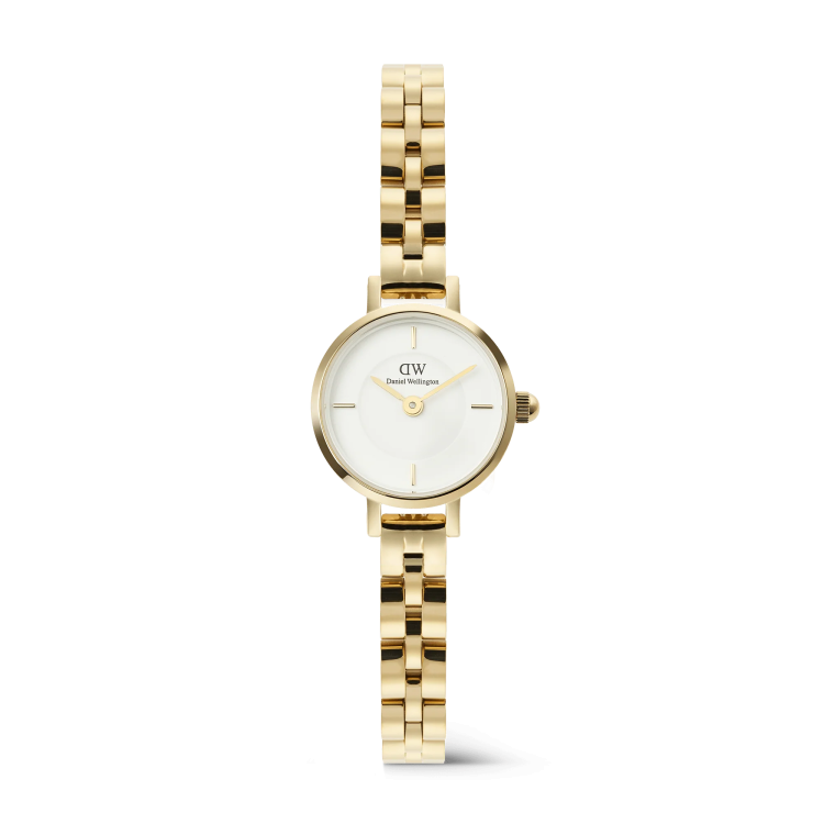 DANIEL WELLINGTON Petite Mini Arch 3-link White Gold