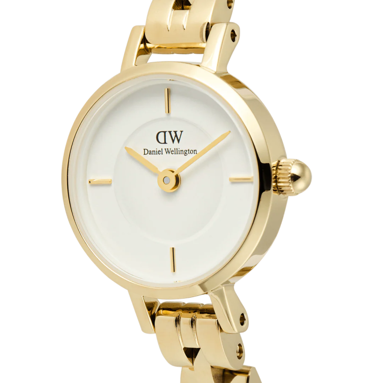 DANIEL WELLINGTON Petite Mini Arch 3-link White Gold