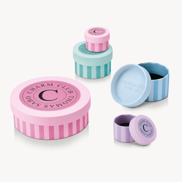 THOMAS SABO Member Charm Bracelet with White Charmista Coin Gold Plated 