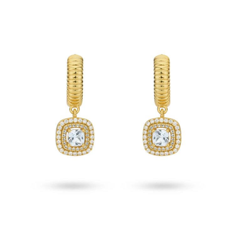 24KAE Parisienne Earrings with Zircon