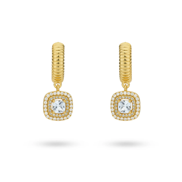24KAE Parisienne Earrings with Zircon
