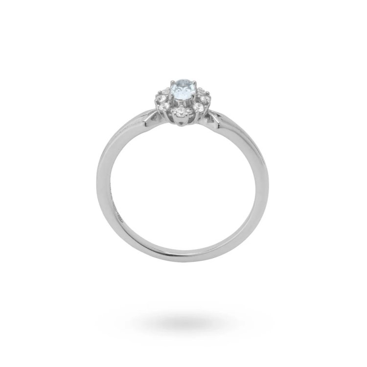 24KAE Vintage Look Ring with Colored Stones