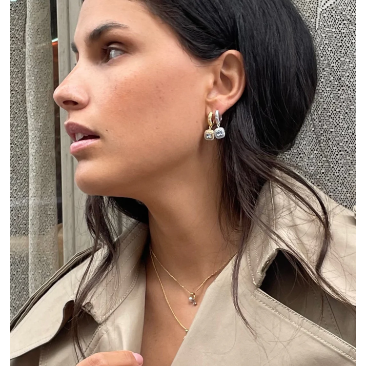 24KAE Parisienne Earrings with Zircon