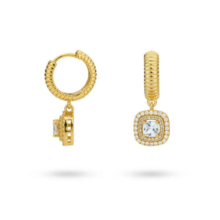 24KAE Parisienne Earrings with Zircon