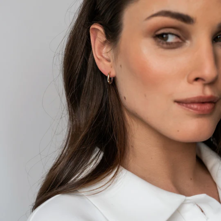 TI SENTO MILANO Two Tone Hoop Earrings in Silver 925