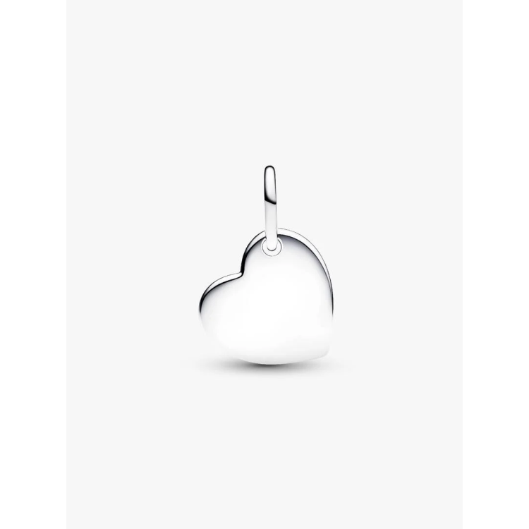 PANDORA MOMENTS Κρεμαστό Σύμβολο σε Σχήμα Καρδιάς με Πέτρα σε Κόκκινο Χρώμα και Δυνατότητα Εγχάραξης