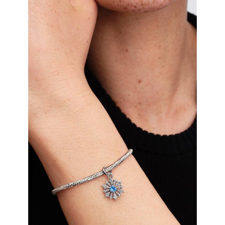 PANDORA DISNEY x Κρεμαστό Σύμβολο Χιονονιφάδας Βασίλισσας Έλσα από Frozen της Disney