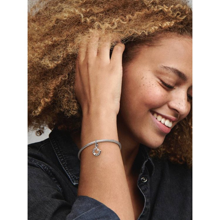 PANDORA MOMENTS Κρεμαστό Σύμβολο Καλής Τύχης με Πέταλο