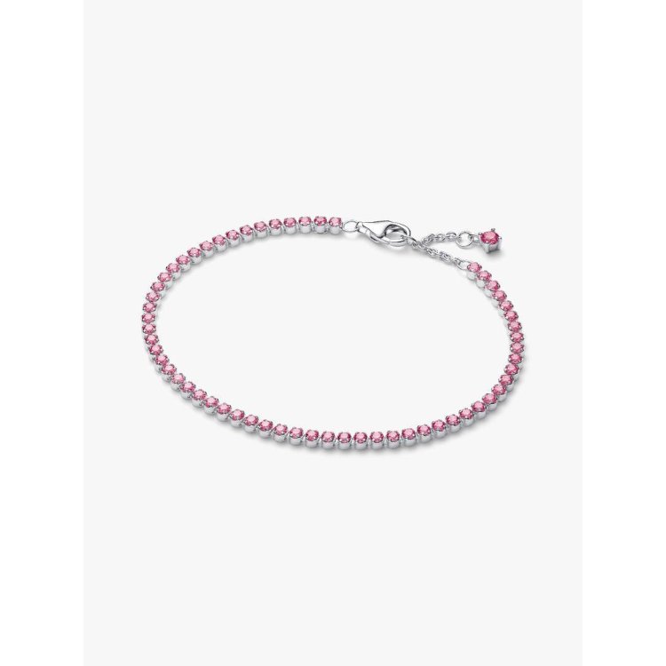 PANDORA TIMELESS Μικρό Ροζ Βραχιόλι Ριβιέρα