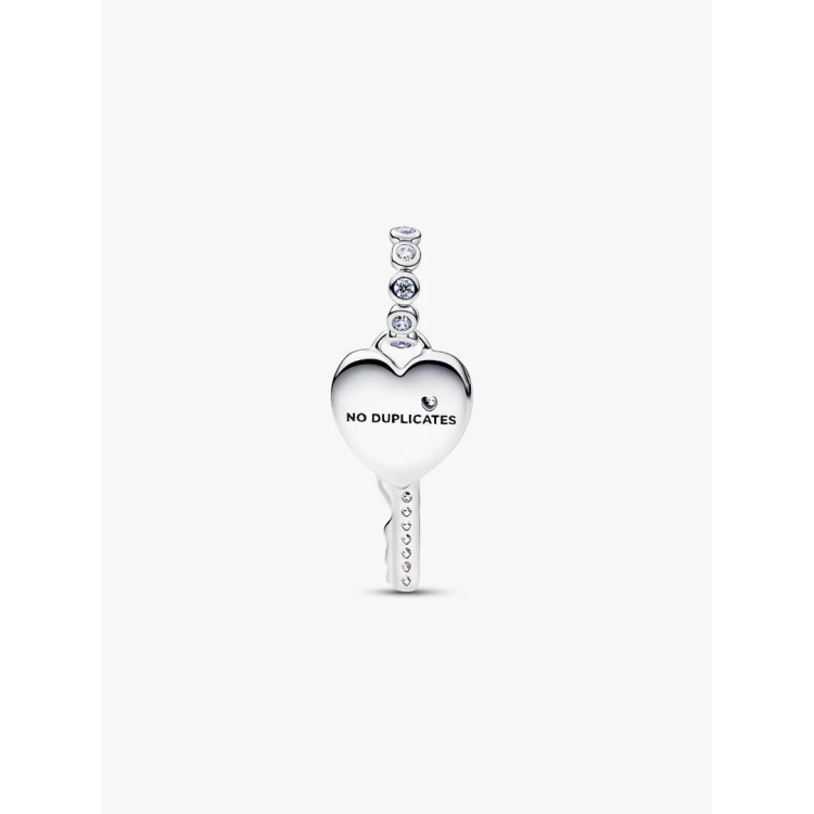 PANDORA ΜΟΜΕΝΤS Κρεμαστό Σύμβολο Κλειδιού με Οπάλιο σε Σχήμα Καρδιάς