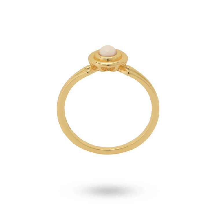 24KAE Ring with Colored Stone