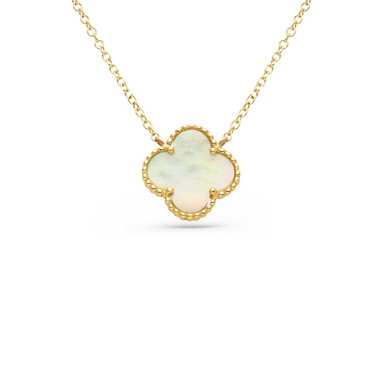 Κολιέ Van Cleef σε Κίτρινο Χρυσό 14Κ με Φίλντισι