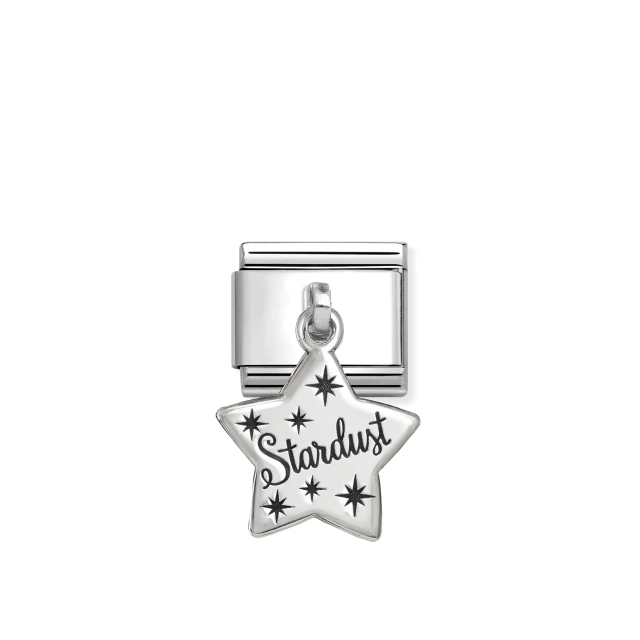 NOMINATION COMPOSABLE CLASSIC LINK STARDUST PENDANT CHARM IN SILVER
