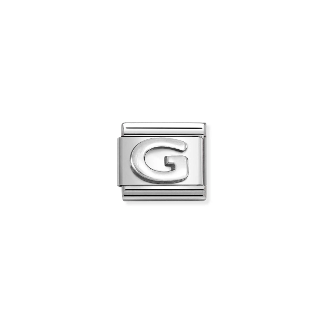 NOMINATION COMPOSABLE CLASSIC LINK LETTER G IN 925 SILVER