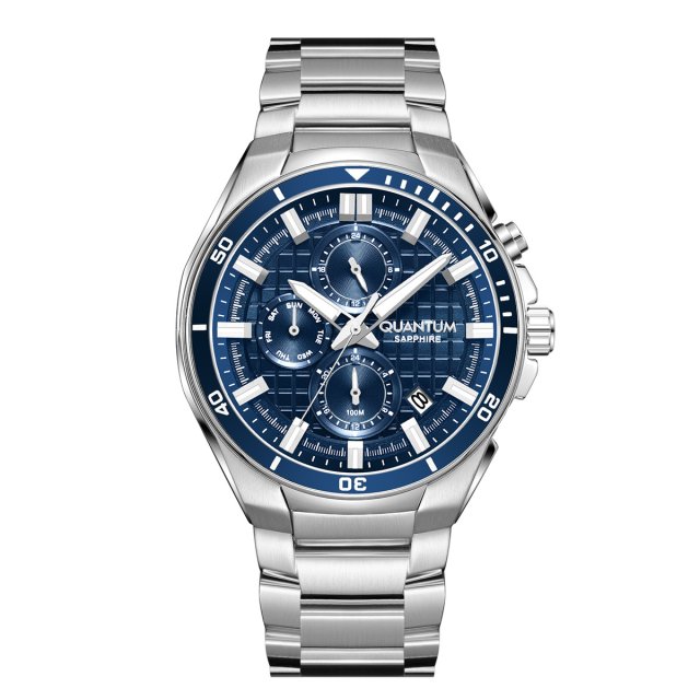 QUANTUM POWERTECH CHRONO Stainless Steel Bracelet
