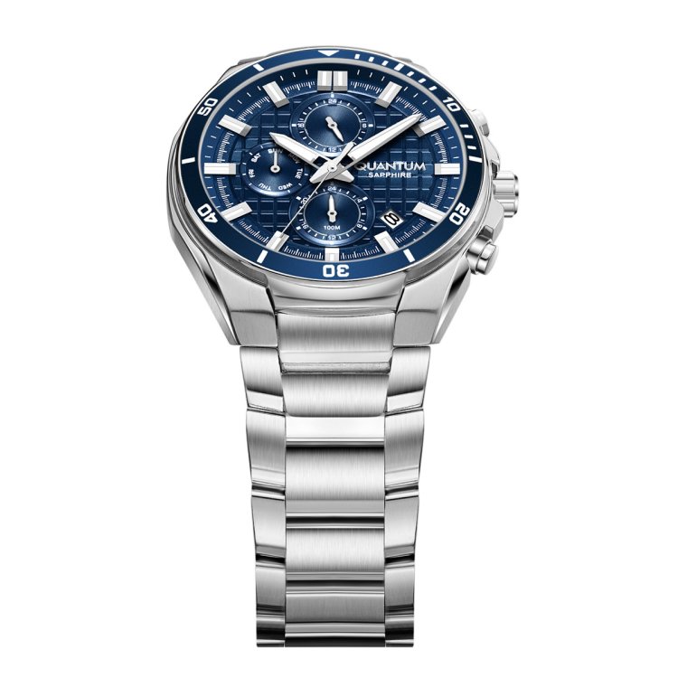 QUANTUM POWERTECH CHRONO Stainless Steel Bracelet