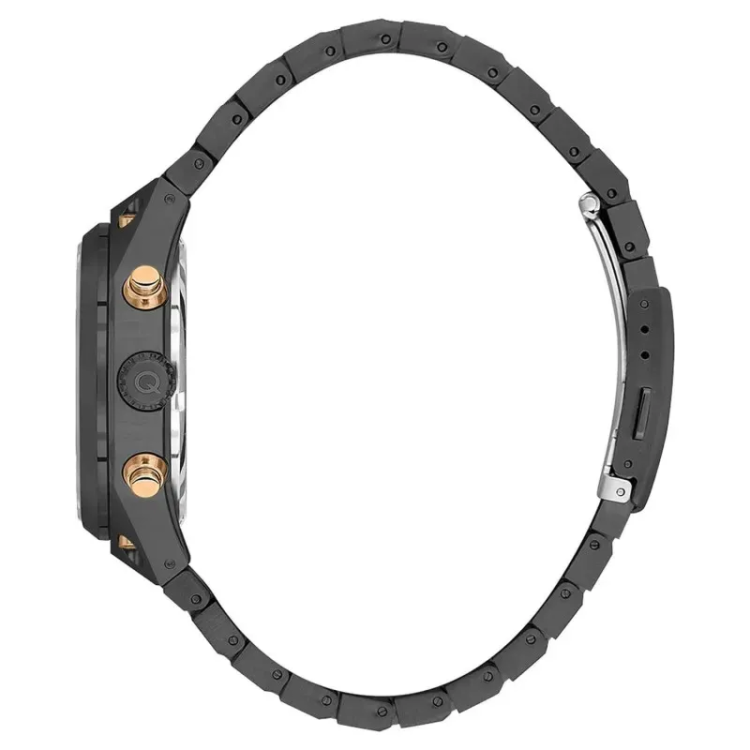 QUANTUM HUNTER Stainless Steel Black Bracelet