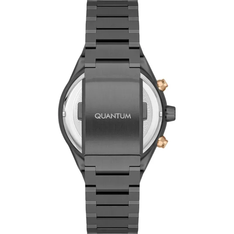 QUANTUM HUNTER Stainless Steel Black Bracelet