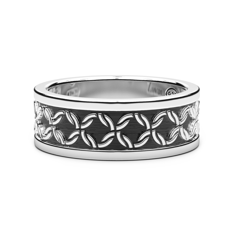 ZANCAN Silver Band Ring