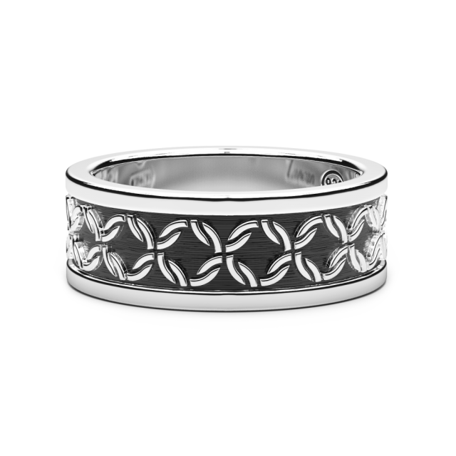 ZANCAN Silver Band Ring