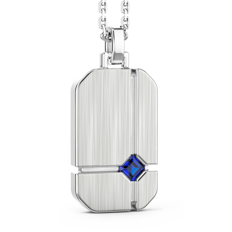 ZANCAN Sterling Silver Necklace with Natural Stones