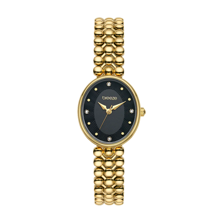 BREEZE SIRENA Gold Stainless Steel Bracelet with Swarovski