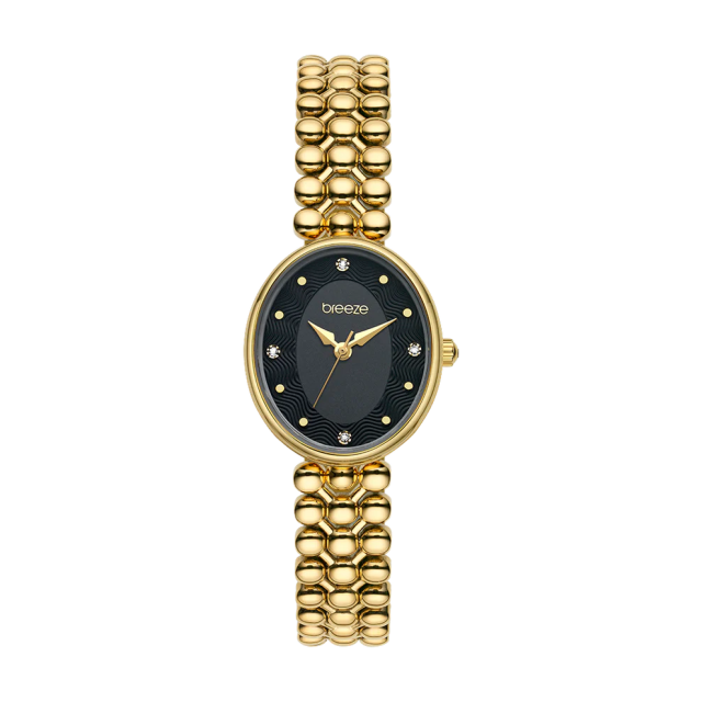 BREEZE SIRENA Gold Stainless Steel Bracelet with Swarovski