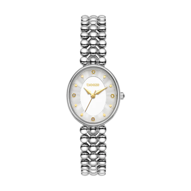 BREEZE SIRENA Silver Stainless Steel Bracelet with Swarovski