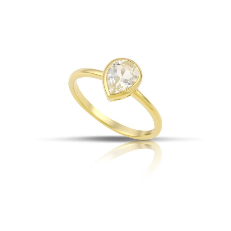 DAZZ Μονόπετρο Δαχτυλίδι σε Ασήμι 925 με Ζιργκόν