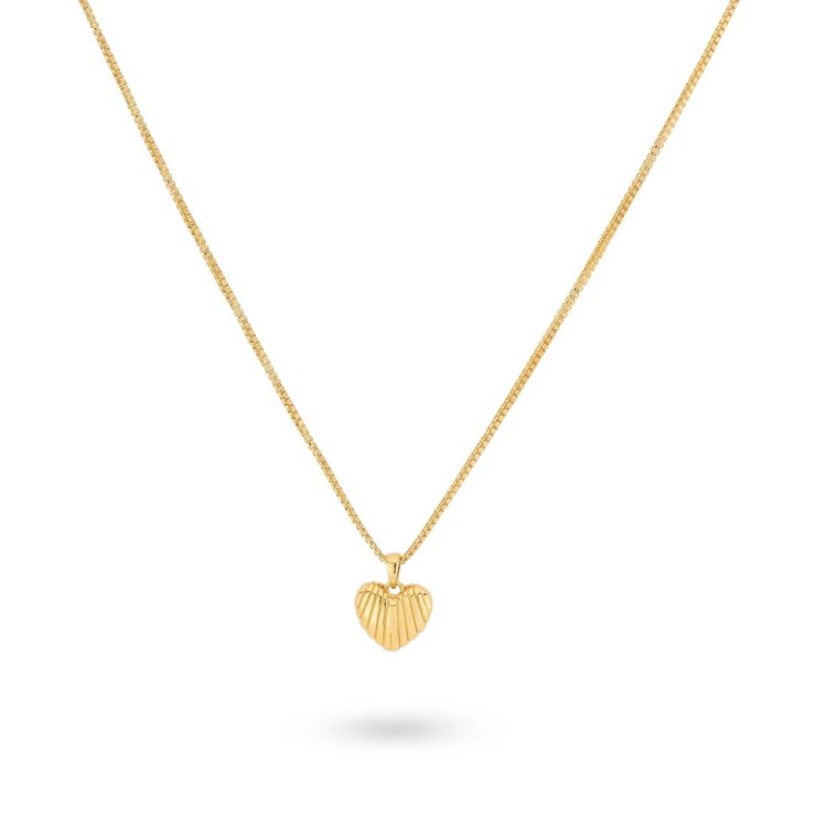 24KAE Necklace with Heart 