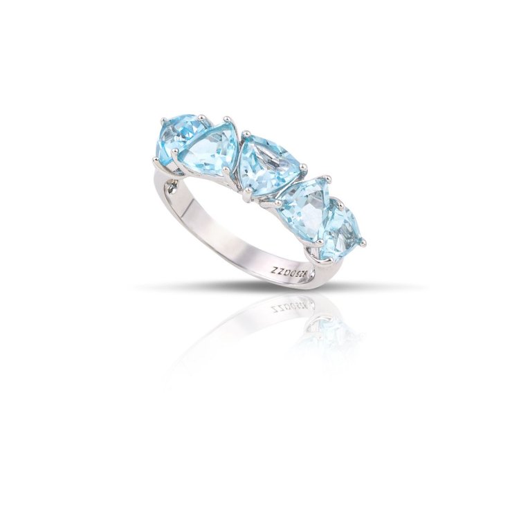 DAZZ Δαχτυλίδι σε Ασήμι 925 με Τοπάζ