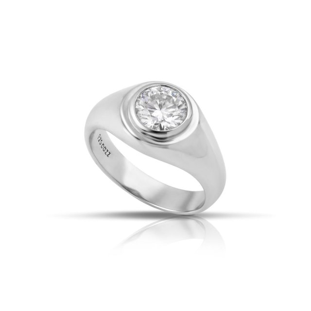 DAZZ Δαχτυλίδι σε Ασήμι 925 με Mοϊσανίτη