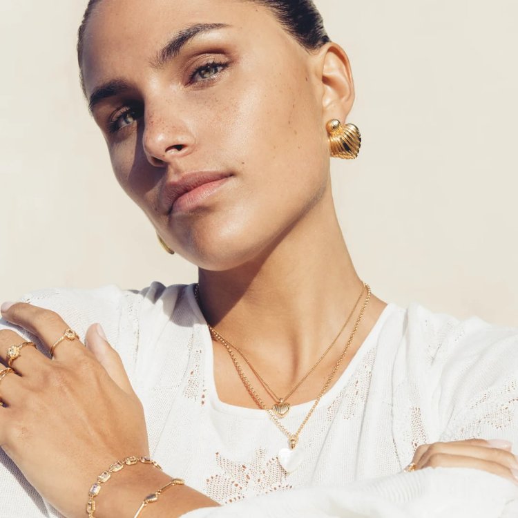 24KAE Necklace with Heart 