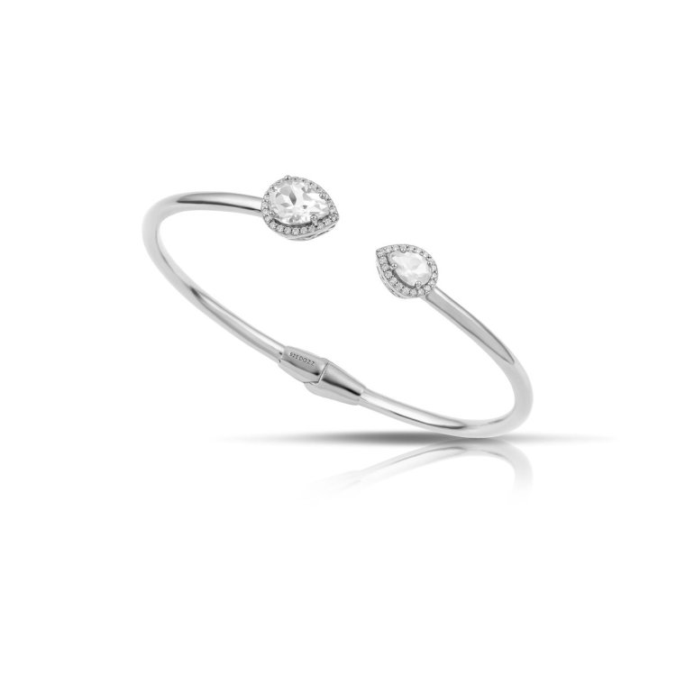 DAZZ Bραχιόλι Χειροπέδα σε Ασήμι 925 με Ζιργκόν