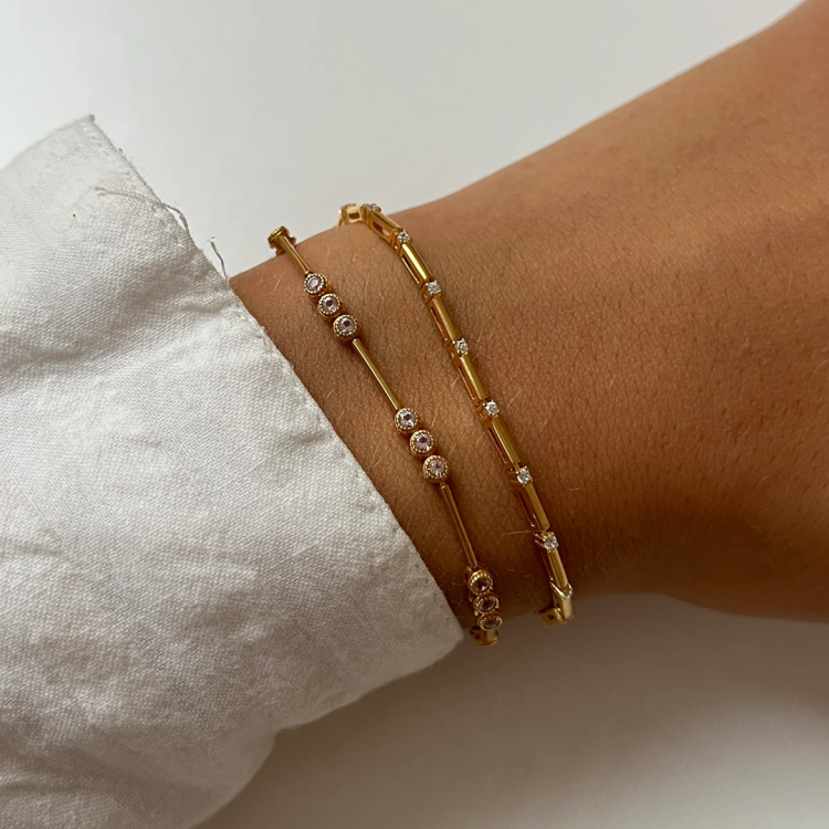 24 KAE Bracelet with Small Stones 