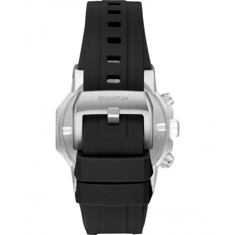 QUANTUM HUNTER Black Rubber Strap