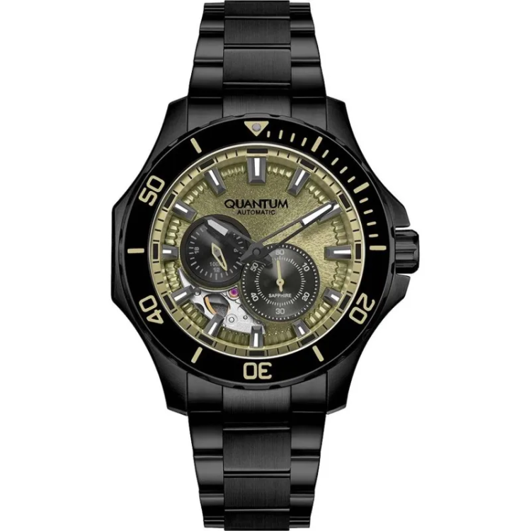 QUANTUM Q-MASTER Black Stainless Steel Bracelet