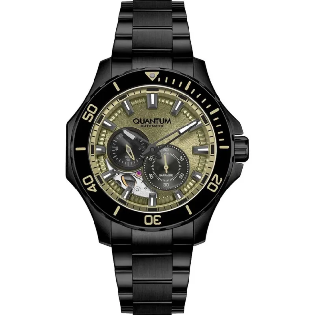 QUANTUM Q-MASTER Black Stainless Steel Bracelet