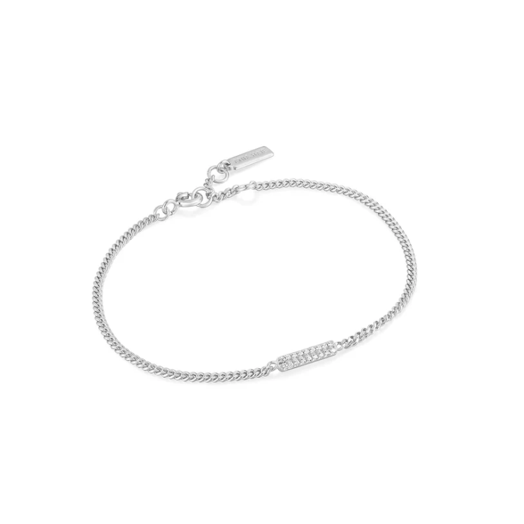 ANIA HAIE Silver Glam Bar Bracelet