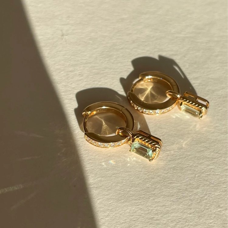 24KAE Earrings with Pendant