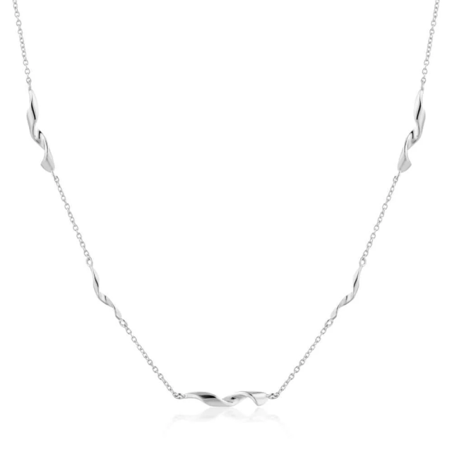 ANIA HAIE Silver Helix Necklace