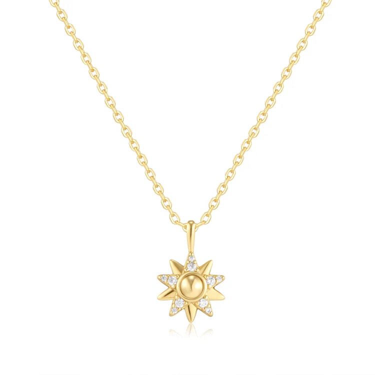 ANIA HAIE Gold Sunburst Necklace