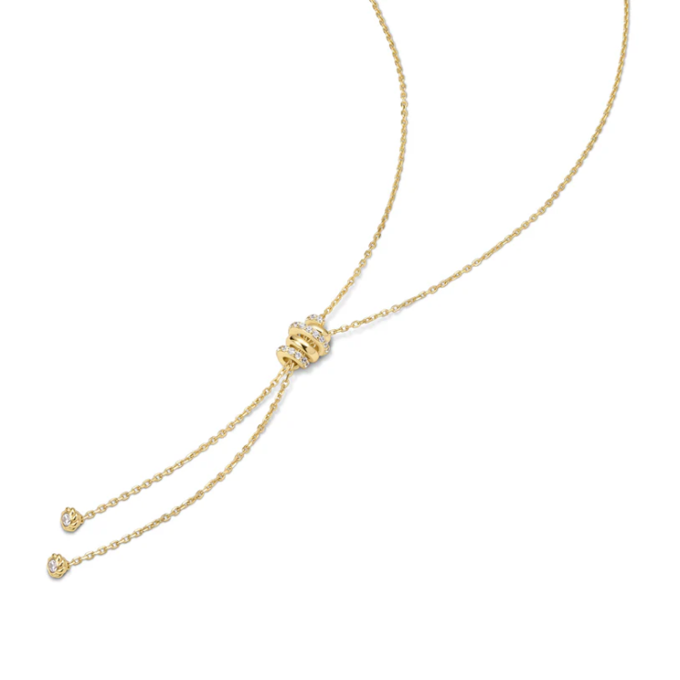 ANIA HAIE Gold Twisted Rope Lariat Necklace