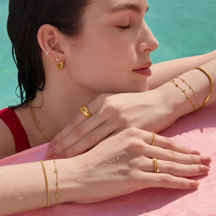 ANIA HAIE Gold Wave Cuff Bracelet