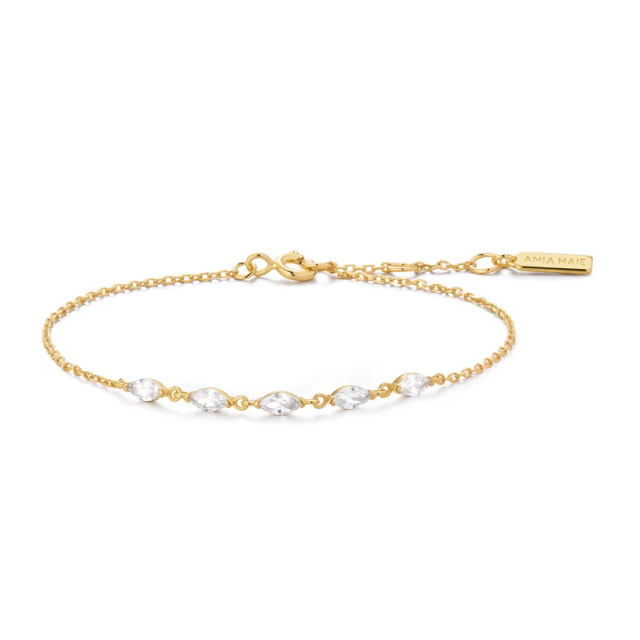 ANIA HAIE Gold Quintet Marquise Bracelet