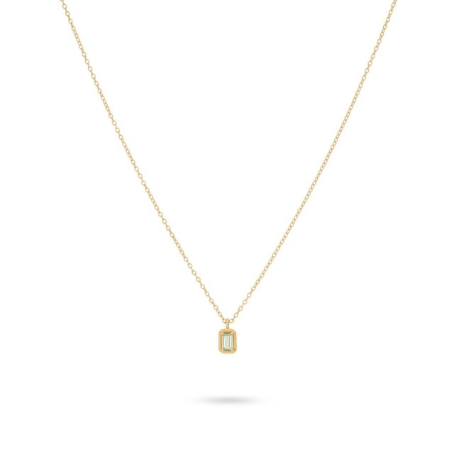 24KAE Necklace with Colored Stone