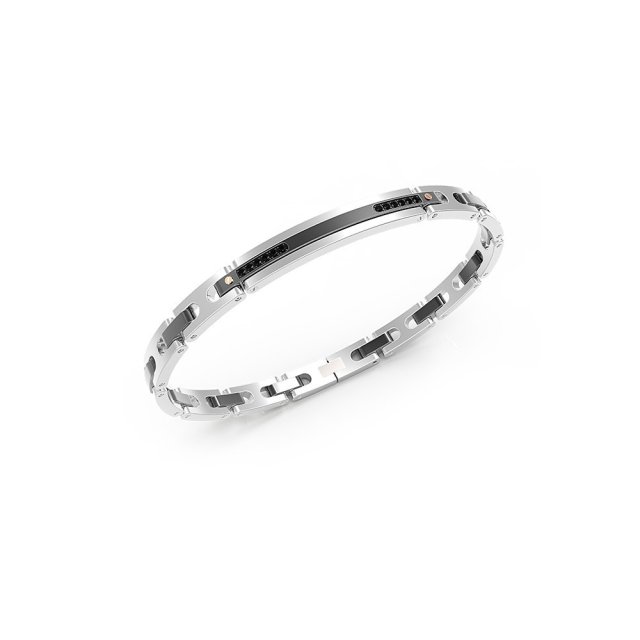 ZANCAN Black Steel and Stone Bracelet