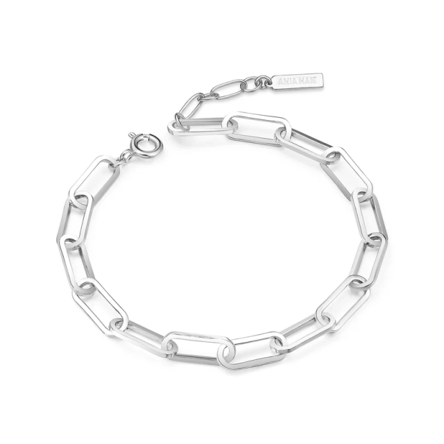ANIA HAIE Silver Bold Chunky Chain Bracelet
