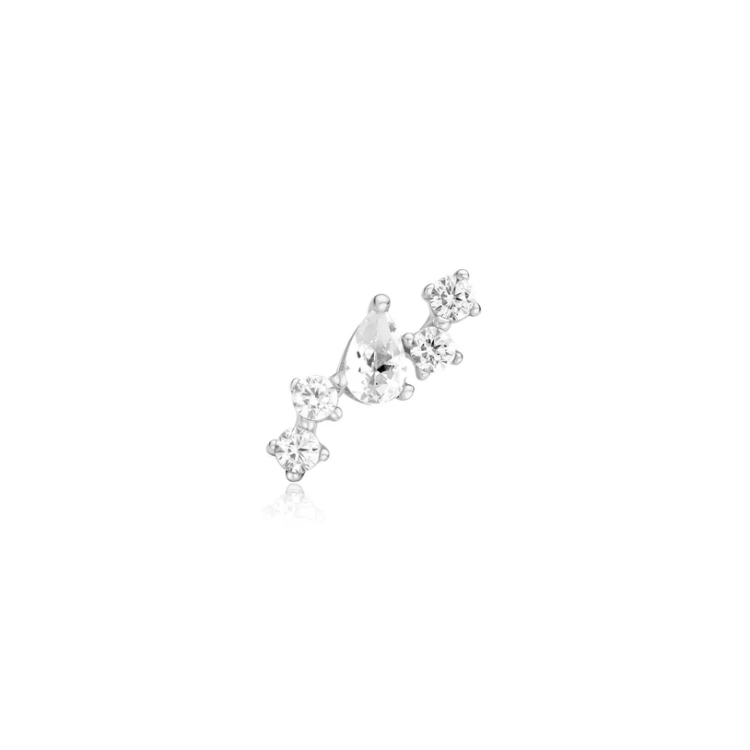 ANIA HAIE Silver Constellation Barbell Single Earring